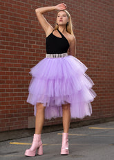 Mini High Low Tiered Tulle Skirt Skirts Kate Hewko 