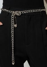 Minimalist Safety Pin Chain Belt