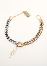 Mixed Metal Lightning Bolt Bracelet Bracelets Kate Hewko 