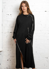 Multi Zip Athleisure Dress
