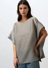 Oversized Pleated Glam Blouse