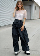 Oversized Wrap Drawstring Trouser