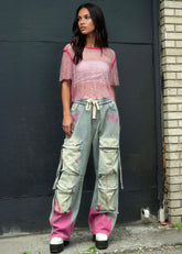 Paint Stroke Cargo Pant