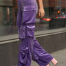 Purple Velour Cargo Pant Pants Kate Hewko 