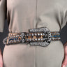 Rhinestone Skull Leopard Belt Belts Kate Hewko 