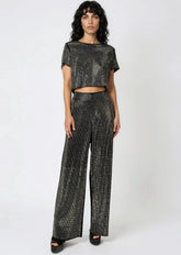 Rhinestone Studded Pant