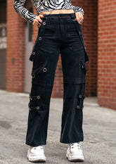 Rivet Strap Cargo Pant Pants Kate Hewko 