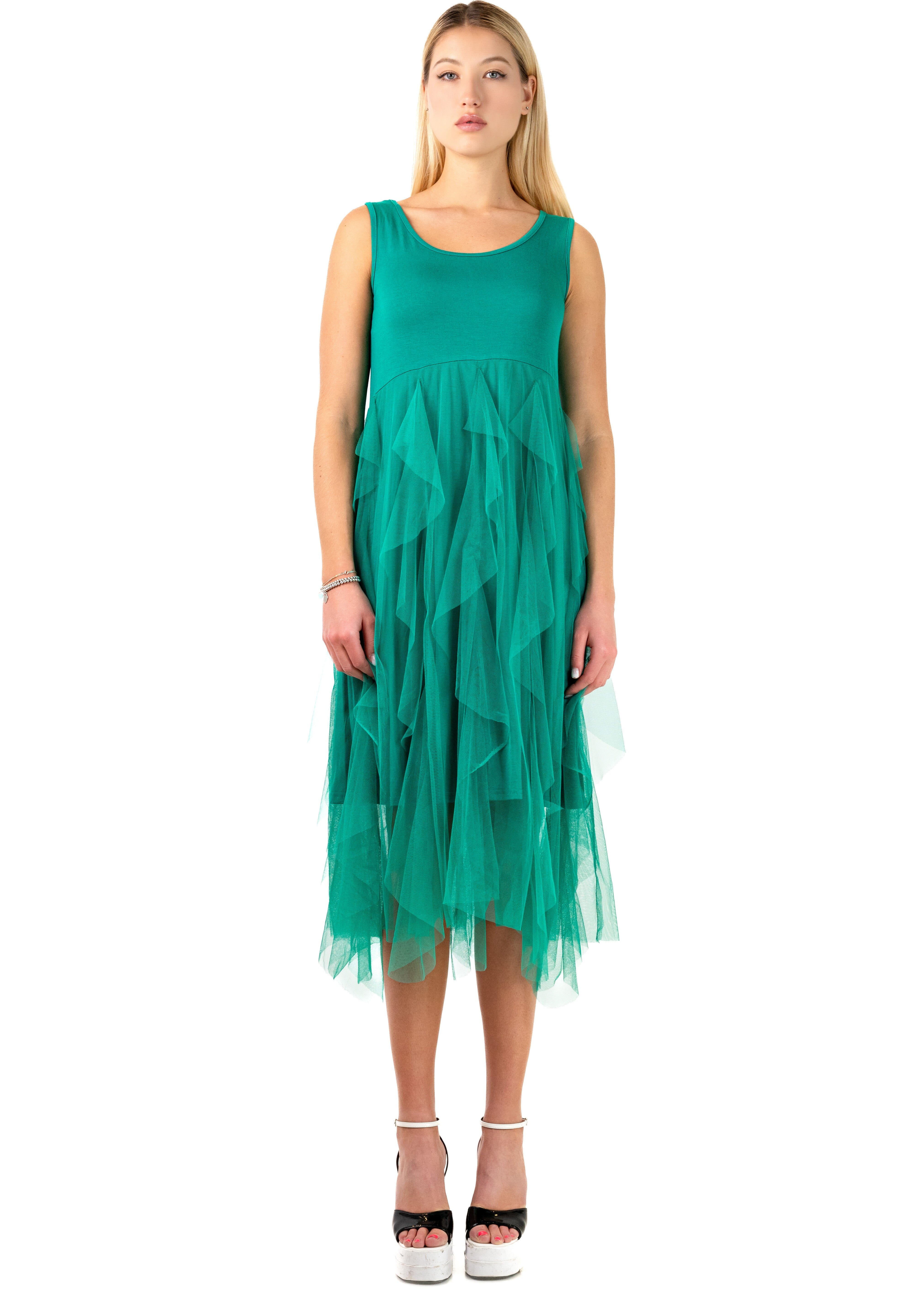 Ruffle Tulle Slip Dress Dresses Kate Hewko 