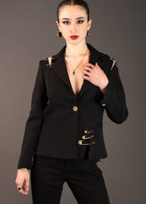 Safety Pin Blazer Blazers Kate Hewko Black L 