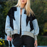 Sequin Bolt Denim Bomber Outerwear Kate Hewko 