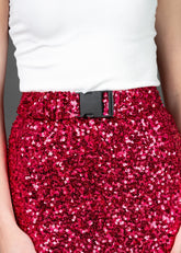 Sequin Buckled Pencil Skirt Skirts Kate Hewko 