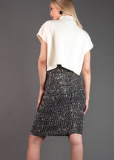 Sequin Embellished Pencil Skirt Skirts Kate Hewko 