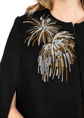 Sequin Firework Cape Coat