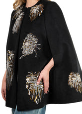 Sequin Firework Cape Coat