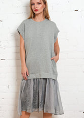 Sheer Hem Tunic Tank Top