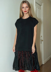 Sheer Hem Tunic Tank Top