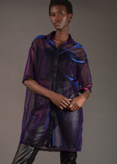 Sheer Metallic Button Up Layering Pieces Kate Hewko 