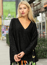 Sparkled V neck Sweater