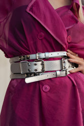 Studded Triple Buckle Waist Belt Belts Kate Hewko 