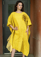 Textured Bloom Tunic Dress