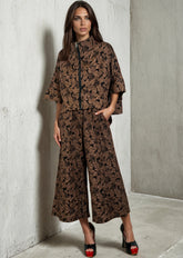 Textured Floral Zip Set