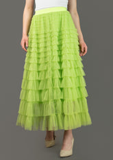 Tiered Ruffle Tulle Skirt Kate Hewko 