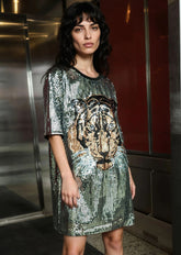 Tiger Head Sequin Tee