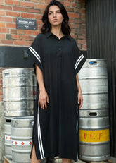 Varsity Stripe Polo Dress