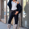 Western Cuff Wide Leg Denim Pants Kate Hewko 