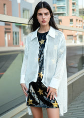 Zipped High Low Crochet Layering Piece